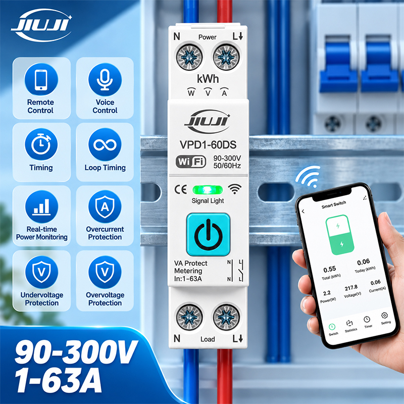 Smart Accessories - 스마트 WiFi DIN 레일 스위치 1P