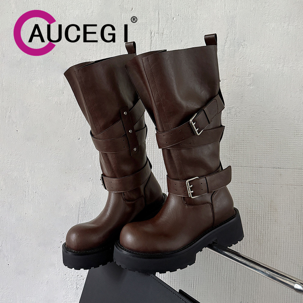 Aucegi 정품 가죽 플랫폼 블록 힐 여성 벨트 버클 - Leather Classic Strap 리뷰 및 가격